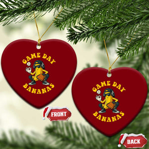 Cute Bananas Graphic Ceramic Ornament Game Day Cool Catcher Baseball Lover TS02 Print Your Wear