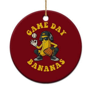 Cute Bananas Graphic Ceramic Ornament Game Day Cool Catcher Baseball Lover TS02 1pc Red Print Your Wear
