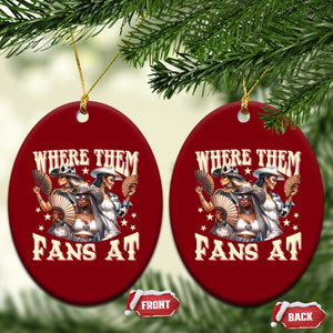 Melanin Cowgirls Ceramic Ornament Where Them Fans At Country Life Women Girls TS02 Print Your Wear