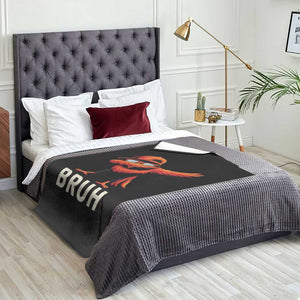 Funny Dabbing Oriole Bird Bruh Throw Blanket Cool Game Day Sports Fan TS02 Print Your Wear