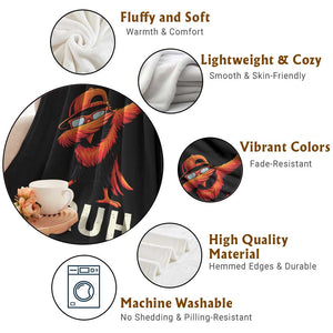 Funny Dabbing Oriole Bird Bruh Throw Blanket Cool Game Day Sports Fan TS02 Print Your Wear
