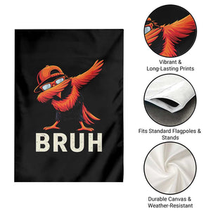 Funny Dabbing Oriole Bird Bruh Garden Flag Cool Game Day Sports Fan TS02 Print Your Wear