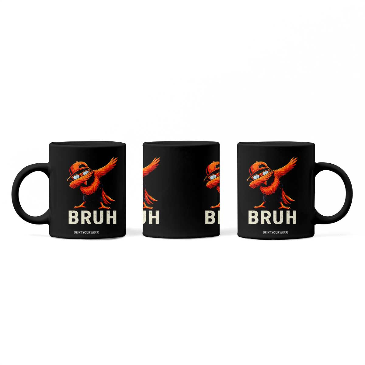 Funny Dabbing Oriole Bird Bruh Coffee Mug Cool Game Day Sports Fan TS02 Print Your Wear