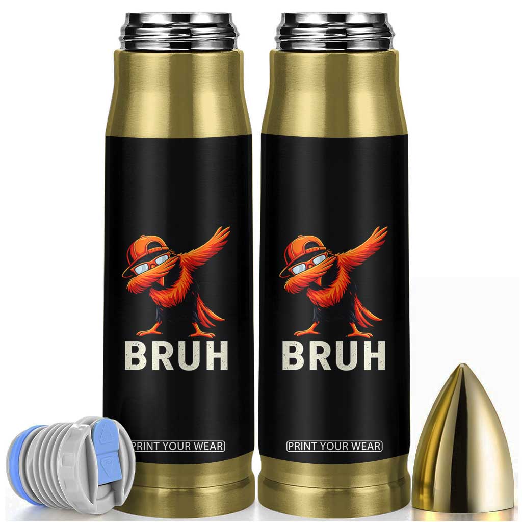 Funny Dabbing Oriole Bird Bruh Bullet Tumbler Cool Game Day Sports Fan TS02 Black Print Your Wear
