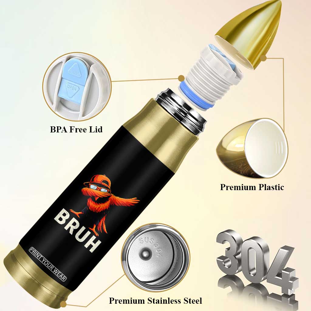 Funny Dabbing Oriole Bird Bruh Bullet Tumbler Cool Game Day Sports Fan TS02 Print Your Wear