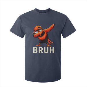 Funny Dabbing Oriole Bird Bruh T Shirt For Kid Cool Game Day Sports Fan TS02 Navy Print Your Wear