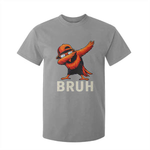 Funny Dabbing Oriole Bird Bruh T Shirt For Kid Cool Game Day Sports Fan TS02 Sport Gray Print Your Wear