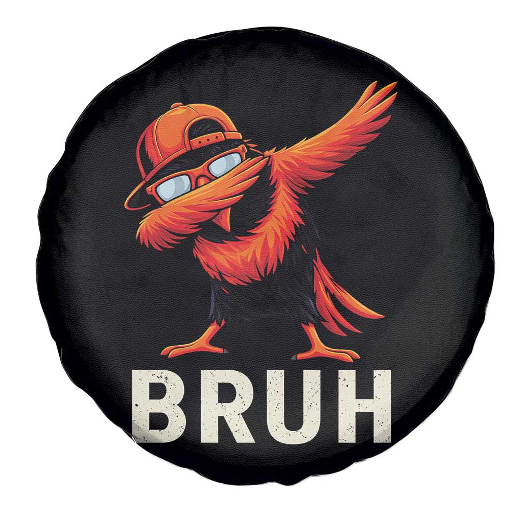 Funny Dabbing Oriole Bird Bruh Spare Tire Cover Cool Game Day Sports Fan TS02 Print Your Wear
