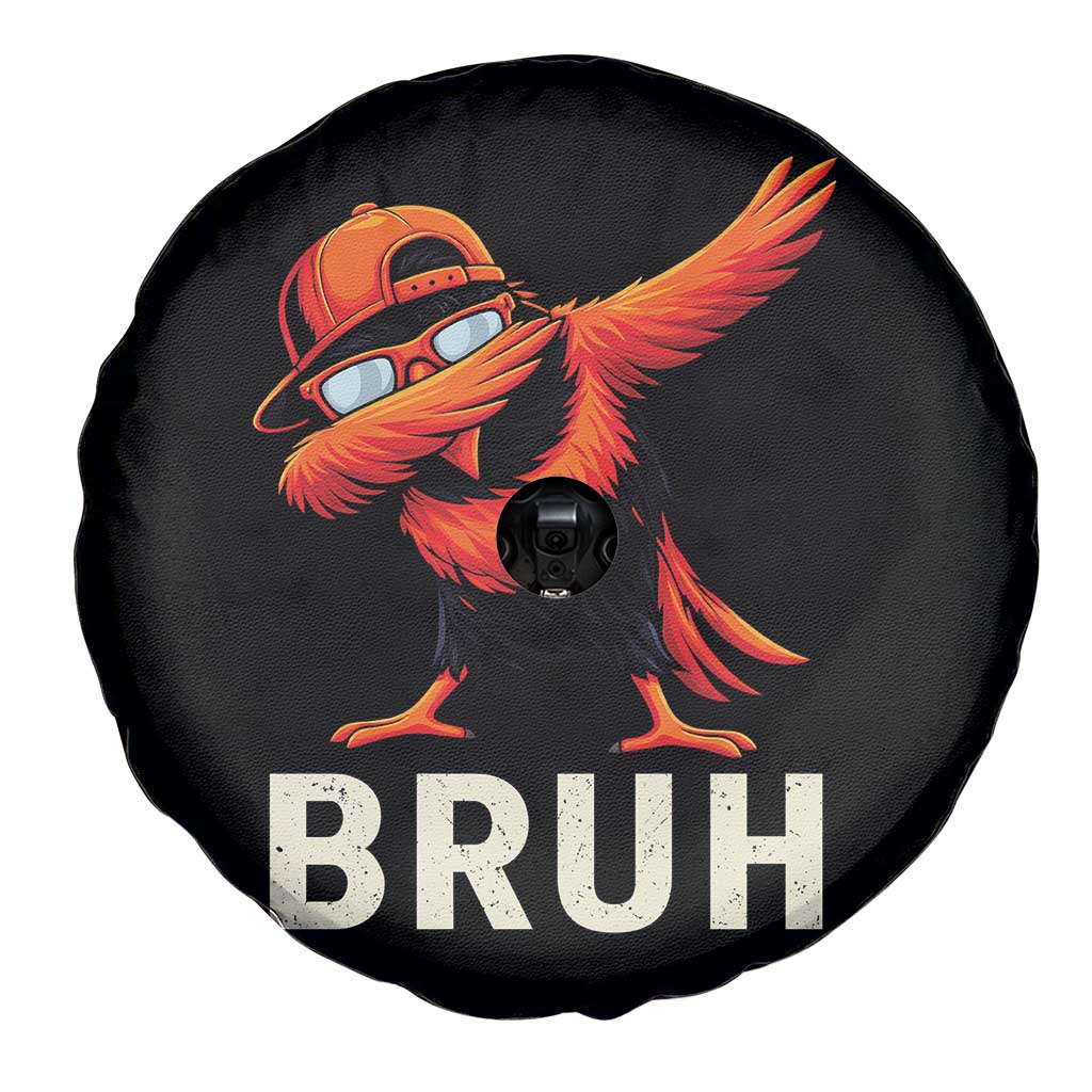 Funny Dabbing Oriole Bird Bruh Spare Tire Cover Cool Game Day Sports Fan TS02 Print Your Wear