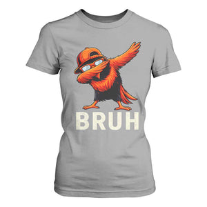 Funny Dabbing Oriole Bird Bruh T Shirt For Women Cool Game Day Sports Fan TS02 Sport Gray Print Your Wear