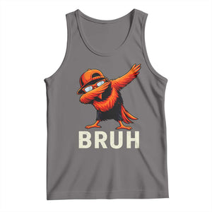 Funny Dabbing Oriole Bird Bruh Tank Top Cool Game Day Sports Fan TS02 Deep Heather Print Your Wear