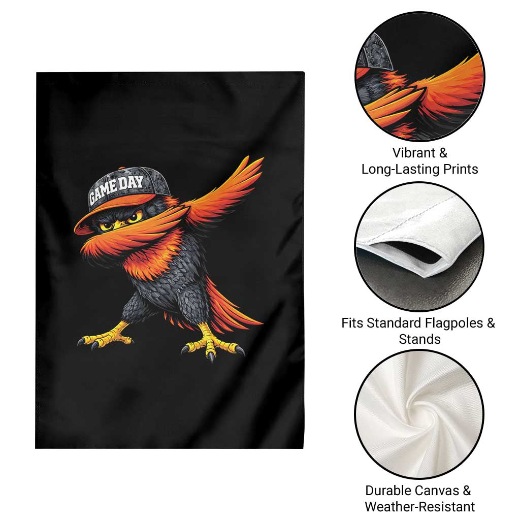 Fierce Oriole Spirit Graphic Garden Flag Cool Game Day Sports Fan TS02 Print Your Wear