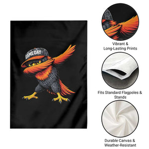 Fierce Oriole Spirit Graphic Garden Flag Cool Game Day Sports Fan TS02 Print Your Wear