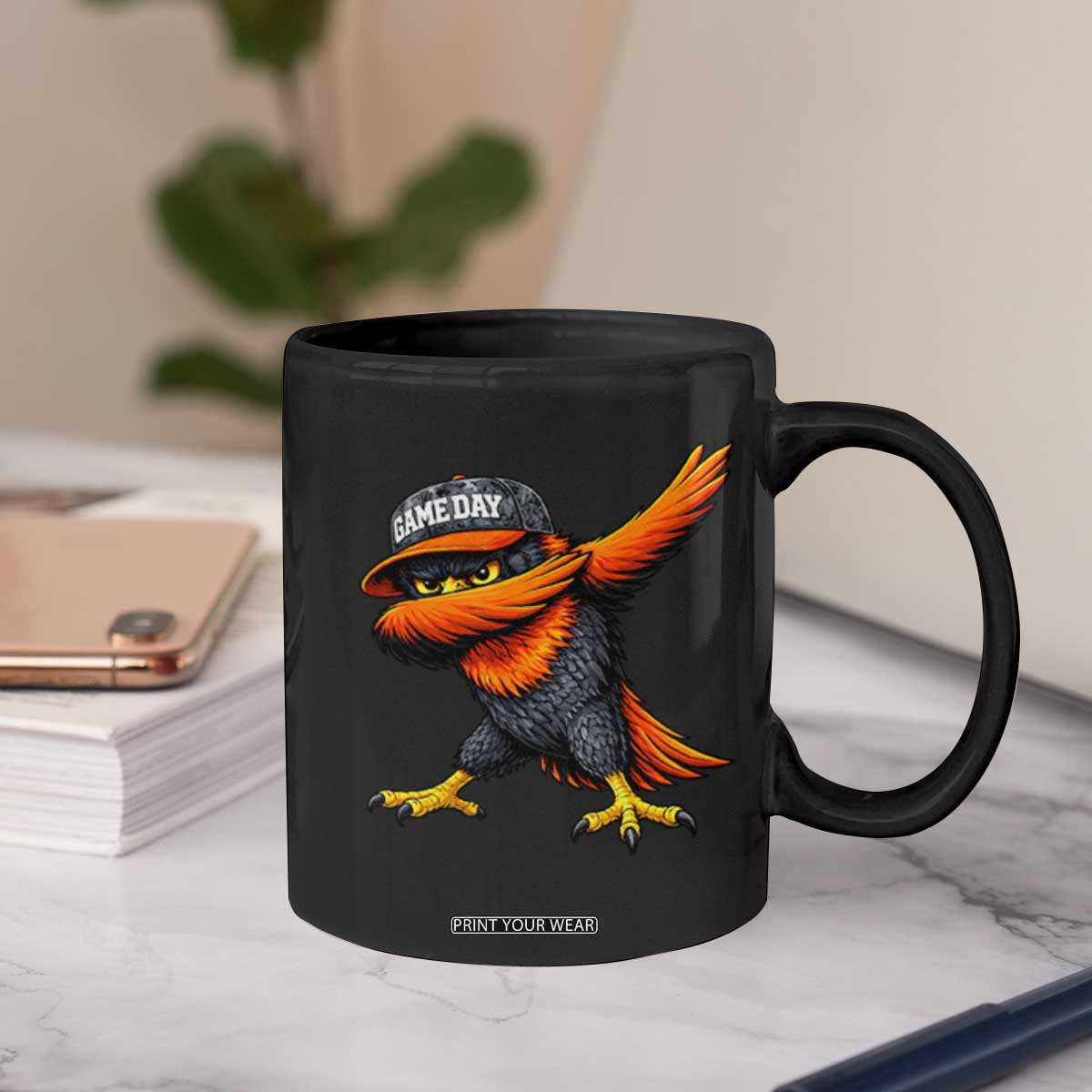 Fierce Oriole Spirit Graphic Coffee Mug Cool Game Day Sports Fan TS02 Print Your Wear
