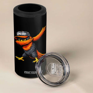 Fierce Oriole Spirit Graphic 4 in 1 Can Cooler Tumbler Cool Game Day Sports Fan TS02 Print Your Wear