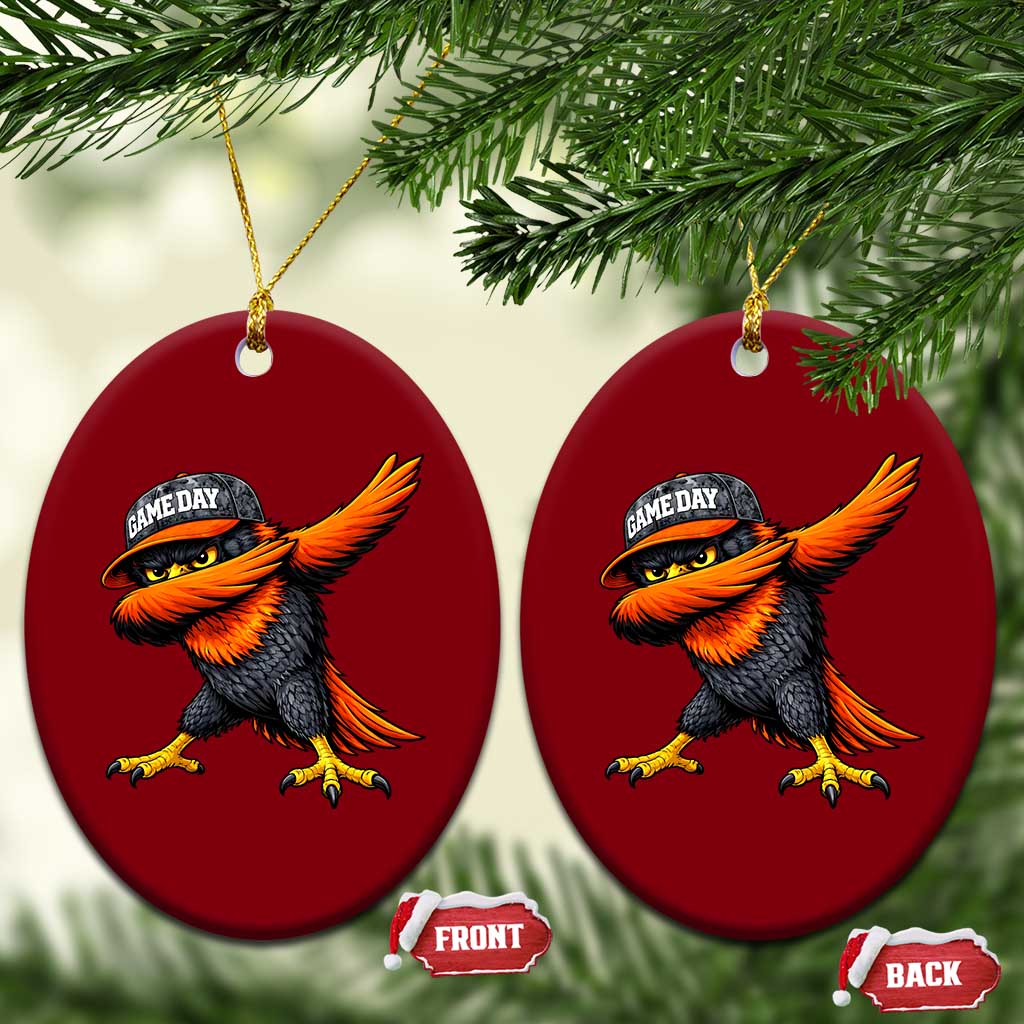 Fierce Oriole Spirit Graphic Ceramic Ornament Cool Game Day Sports Fan TS02 Print Your Wear