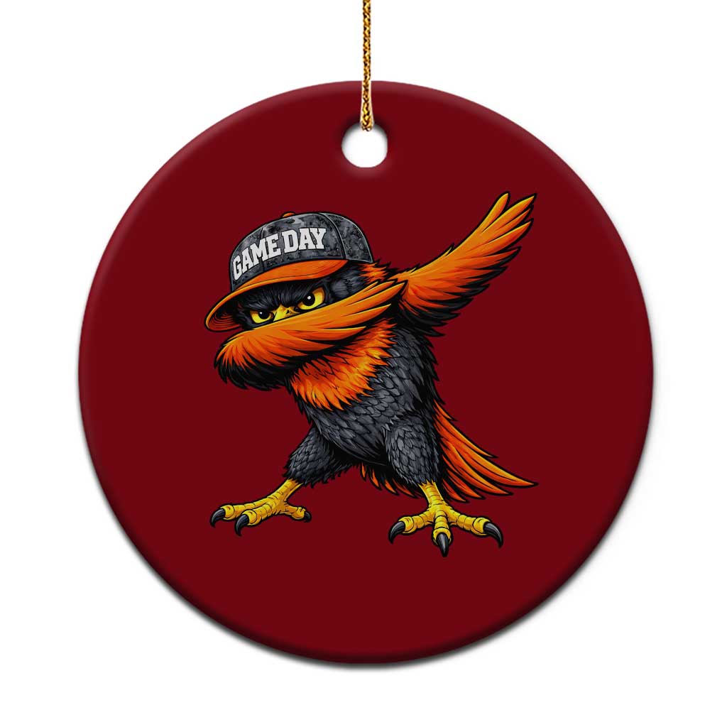Fierce Oriole Spirit Graphic Ceramic Ornament Cool Game Day Sports Fan TS02 1pc Red Print Your Wear