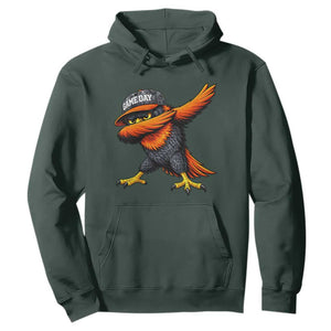 Fierce Oriole Spirit Graphic Hoodie Cool Game Day Sports Fan TS02 Dark Forest Green Print Your Wear