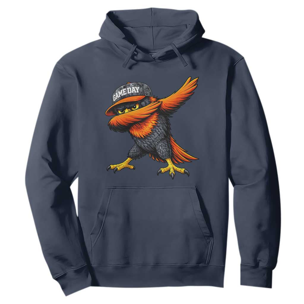 Fierce Oriole Spirit Graphic Hoodie Cool Game Day Sports Fan TS02 Navy Print Your Wear
