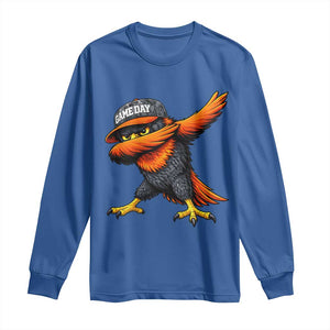 Fierce Oriole Spirit Graphic Long Sleeve Shirt Cool Game Day Sports Fan TS02 Royal Blue Print Your Wear