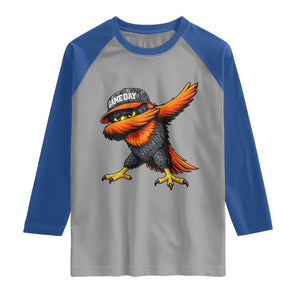 Fierce Oriole Spirit Graphic Raglan Shirt Cool Game Day Sports Fan TS02 Sport Gray Royal Print Your Wear