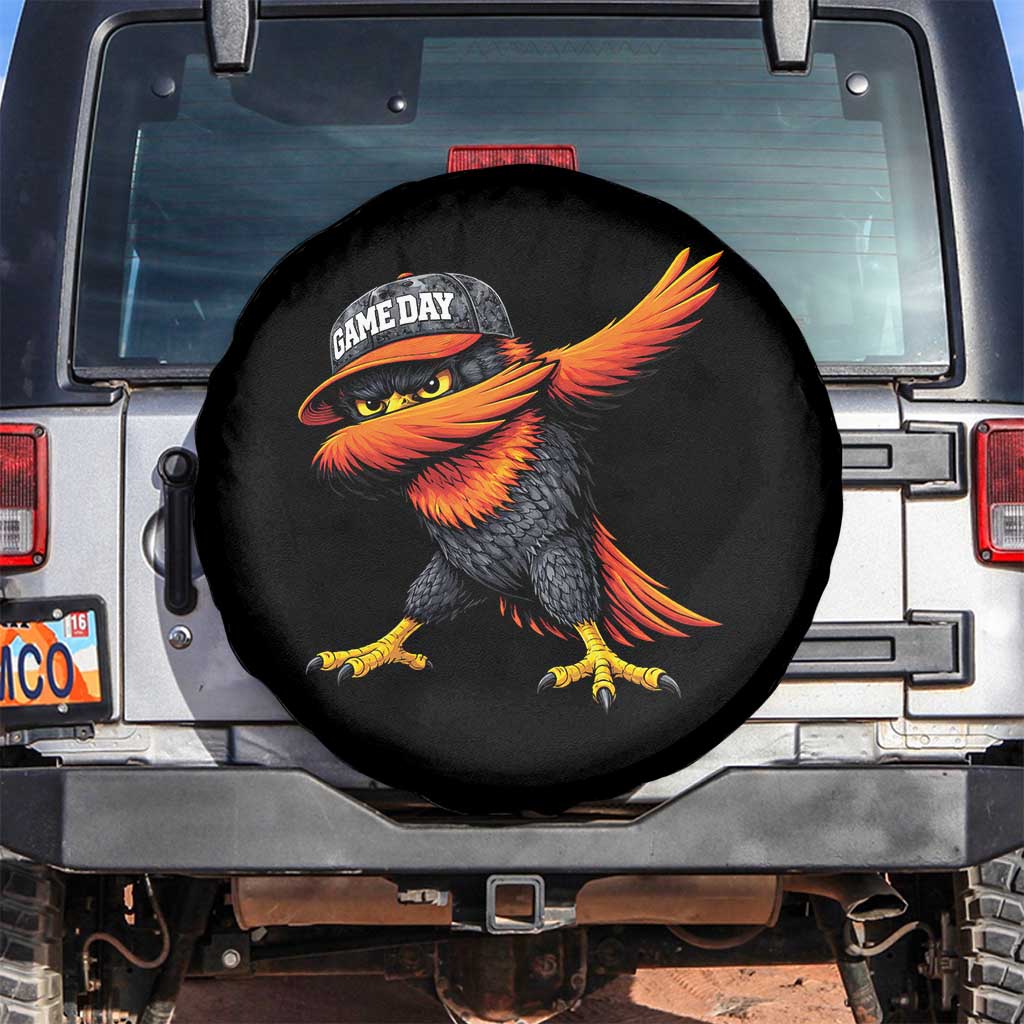 Fierce Oriole Spirit Graphic Spare Tire Cover Cool Game Day Sports Fan TS02 No hole Black Print Your Wear
