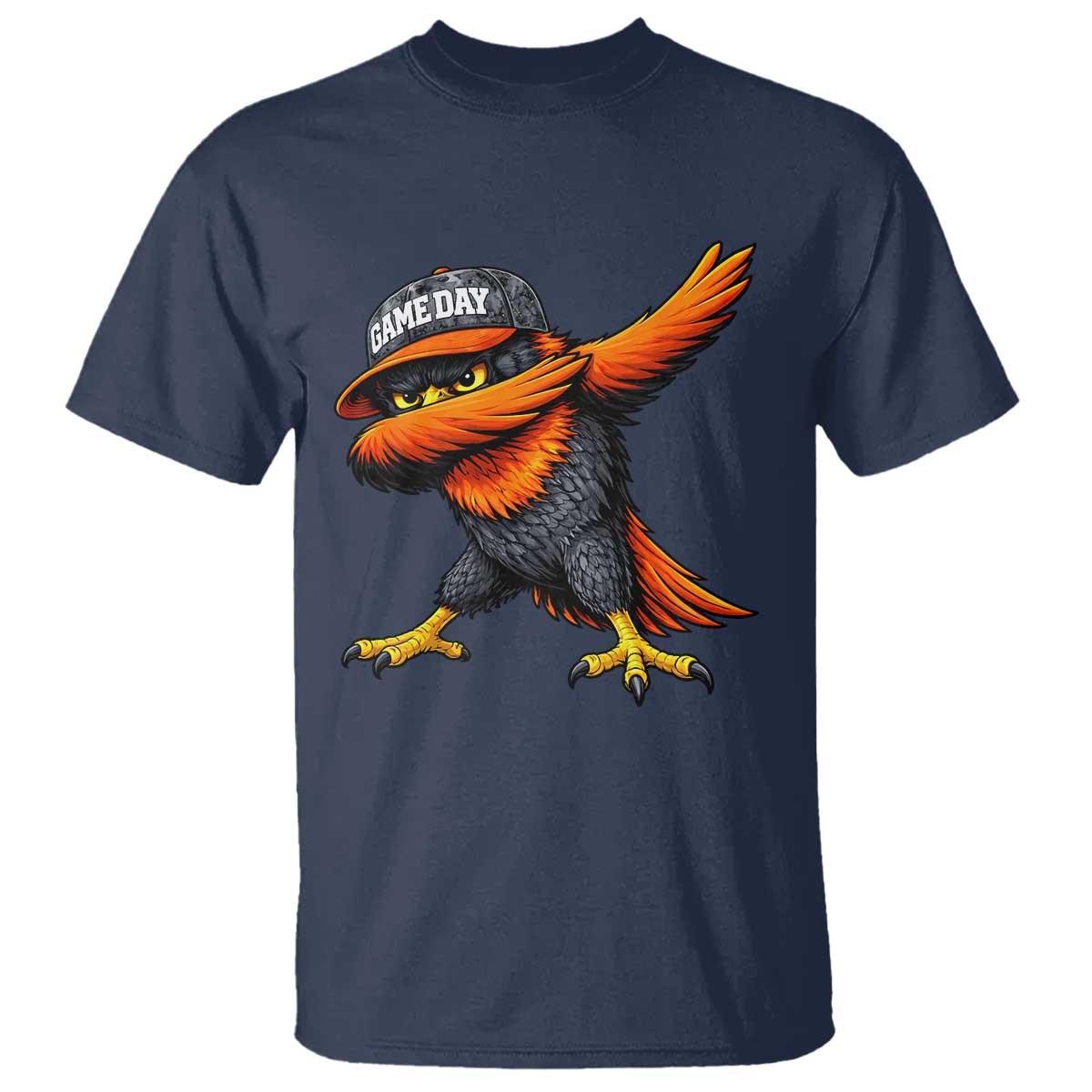 Fierce Oriole Spirit Graphic T Shirt Cool Game Day Sports Fan TS02 Navy Print Your Wear