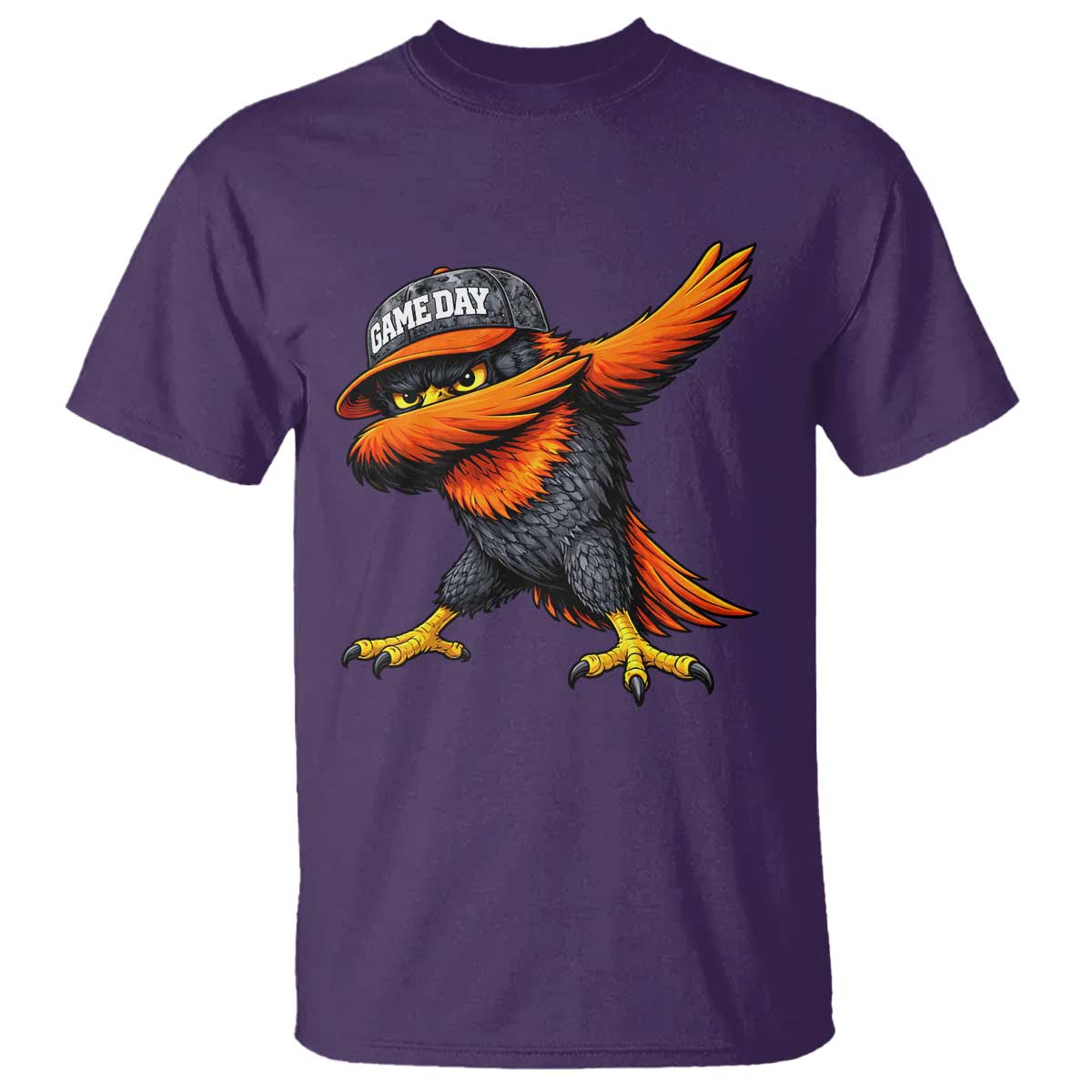 Fierce Oriole Spirit Graphic T Shirt Cool Game Day Sports Fan TS02 Purple Print Your Wear
