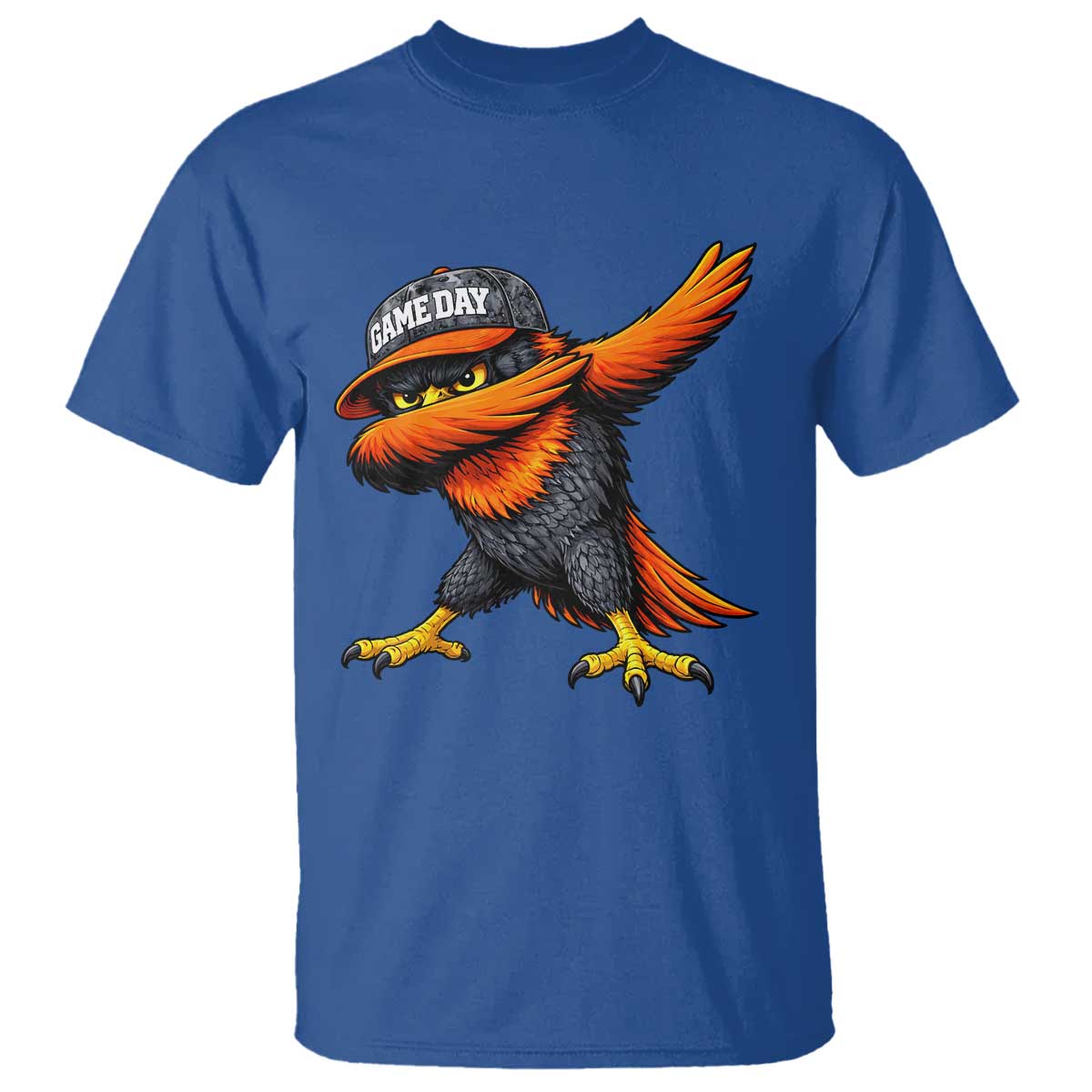 Fierce Oriole Spirit Graphic T Shirt Cool Game Day Sports Fan TS02 Royal Blue Print Your Wear
