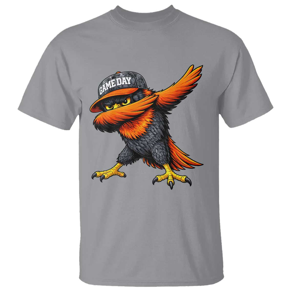Fierce Oriole Spirit Graphic T Shirt Cool Game Day Sports Fan TS02 Sport Gray Print Your Wear
