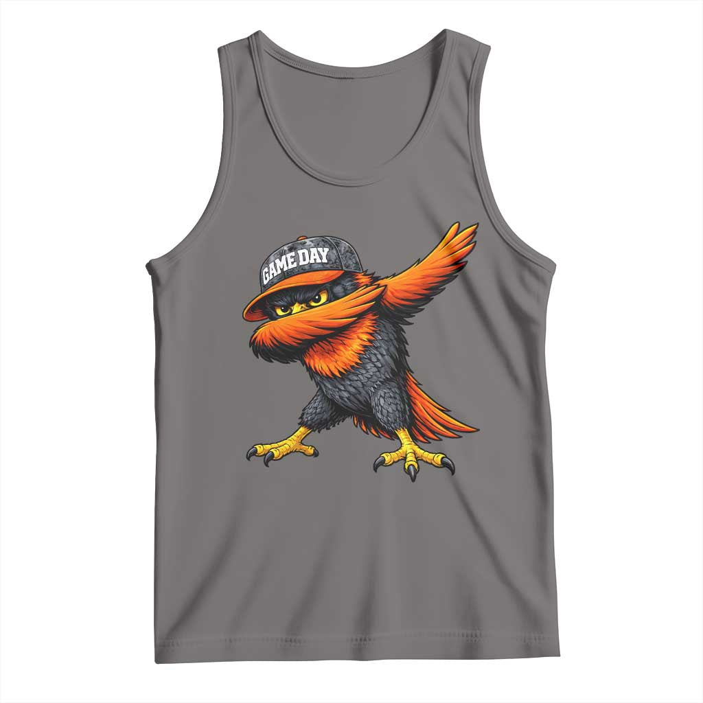 Fierce Oriole Spirit Graphic Tank Top Cool Game Day Sports Fan TS02 Deep Heather Print Your Wear