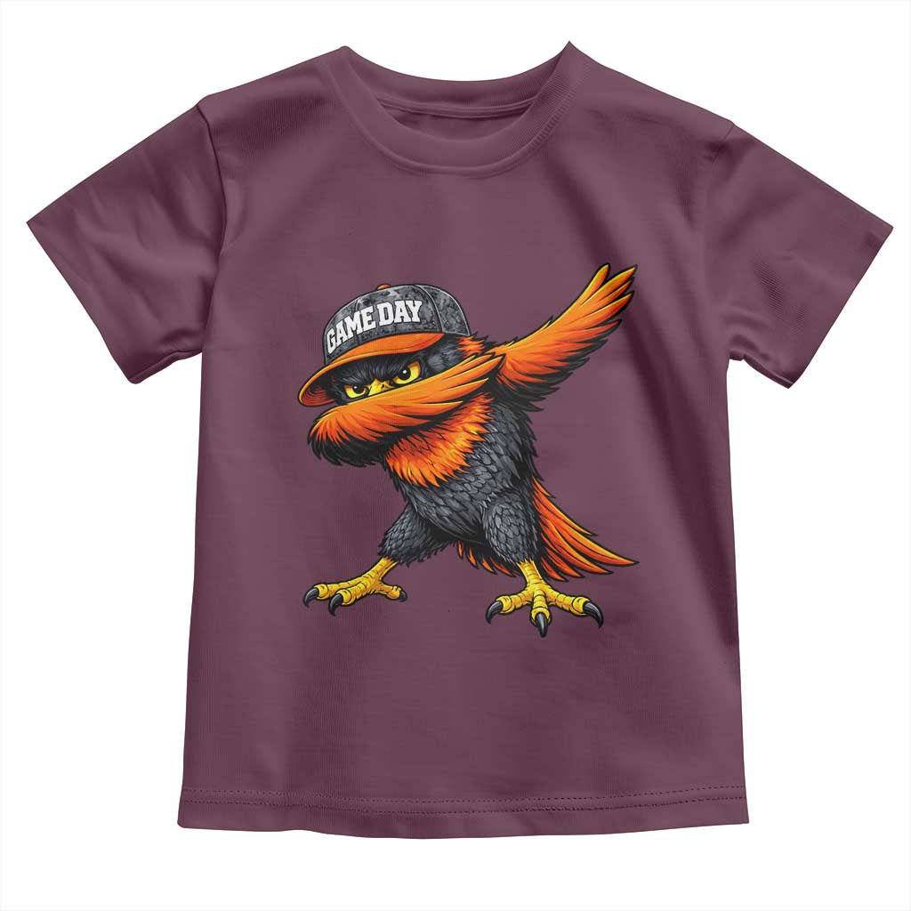 Fierce Oriole Spirit Graphic Toddler T Shirt Cool Game Day Sports Fan TS02 Maroon Print Your Wear