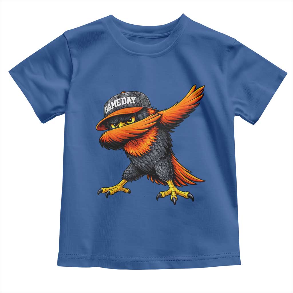 Fierce Oriole Spirit Graphic Toddler T Shirt Cool Game Day Sports Fan TS02 Royal Blue Print Your Wear