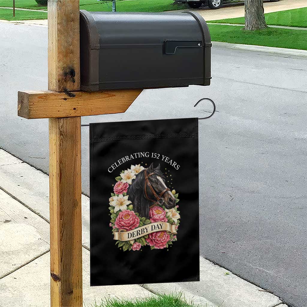 Celebrating 152 Years Derby Day Floral Garden Flag Horse Racing Pink Peony White Lily Equestrian 152nd Anniversary TS02 Print Your Wear