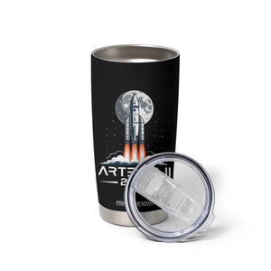 Lunar Journey 2026 Retro Rocket Launch Tumbler Cup Space Exploration Astronomy Enthusiasts Sci-Fi Lovers TS02 Print Your Wear