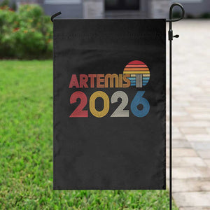 2026 Lunar Mission Retro Sunset Garden Flag Vintage Space Exploration Astronomy Enthusiasts Sci-Fi Lovers TS02 Print Your Wear