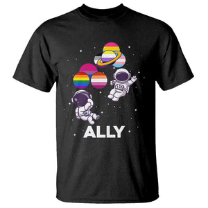 LGBT Ally T Shirt Proud Gay Support Astronaut Outer Space TS02 Black Printyourwear