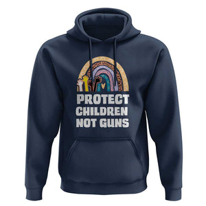 Gun Violence Awareness Hoodie Protect Children Not Guns In June We Wear Orange Day End Gun Violence Rainbow TS02 Navy Print Your Wear