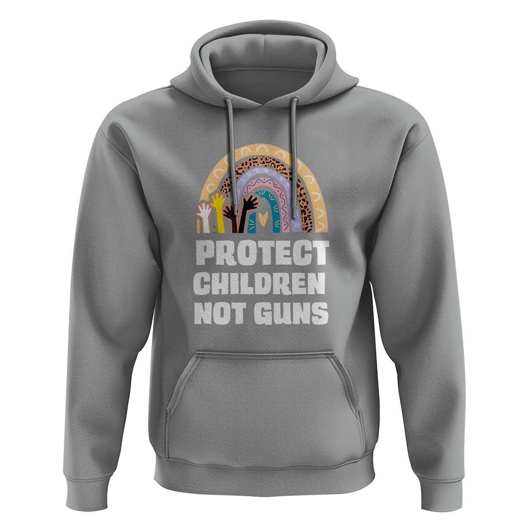 Gun Violence Awareness Hoodie Protect Children Not Guns In June We Wear Orange Day End Gun Violence Rainbow TS02 Sport Gray Print Your Wear