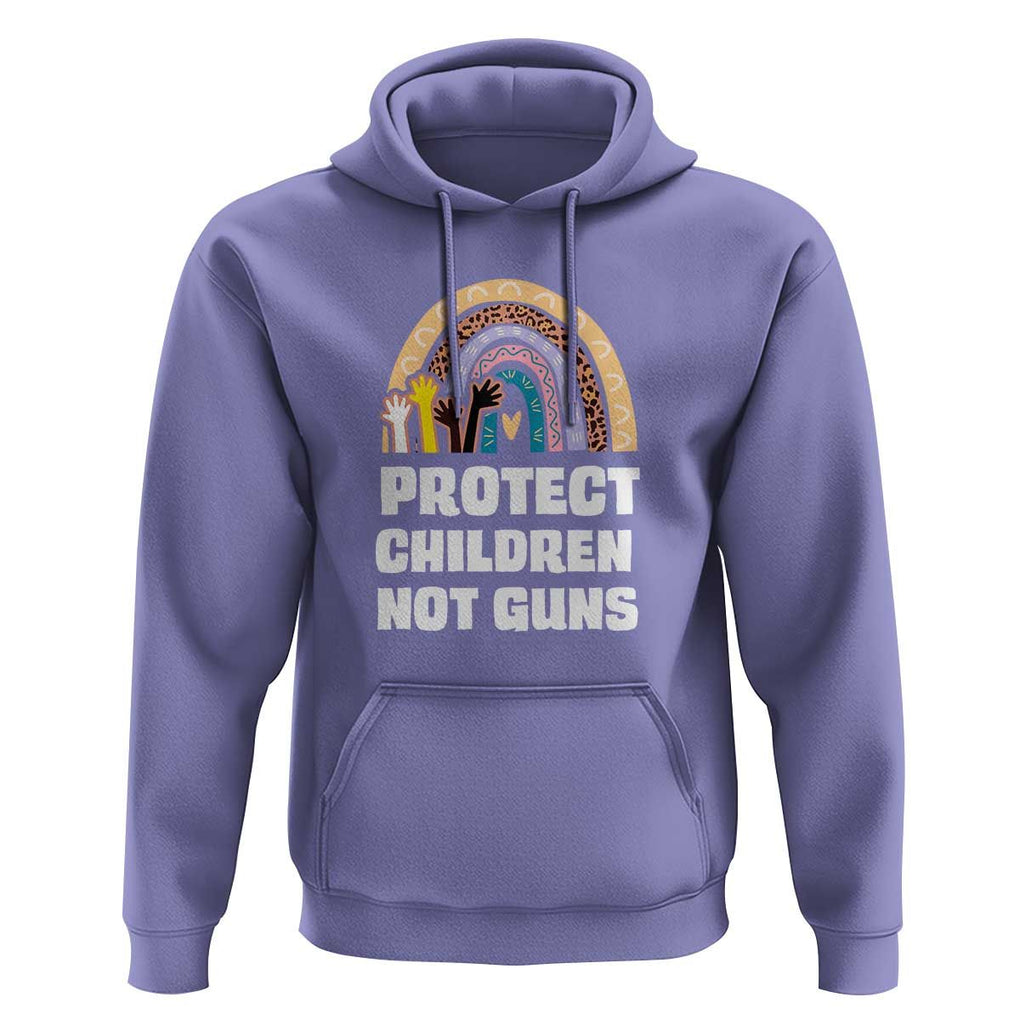 Gun Violence Awareness Hoodie Protect Children Not Guns In June We Wear Orange Day End Gun Violence Rainbow TS02 Violet Print Your Wear