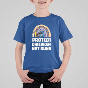 Gun Violence Awareness T Shirt For Kid Protect Children Not Guns In June We Wear Orange Day End Gun Violence Rainbow TS02 Royal Blue Print Your Wear
