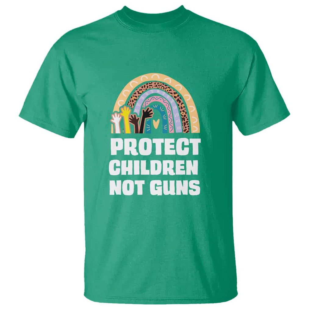 Gun Violence Awareness T Shirt Protect Children Not Guns In June We Wear Orange Day End Gun Violence Rainbow TS02 Irish Green Print Your Wear