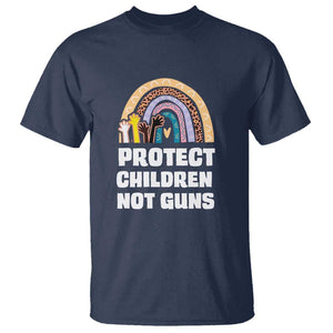 Gun Violence Awareness T Shirt Protect Children Not Guns In June We Wear Orange Day End Gun Violence Rainbow TS02 Navy Print Your Wear
