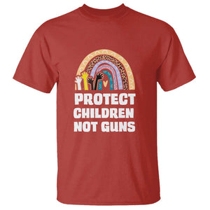 Gun Violence Awareness T Shirt Protect Children Not Guns In June We Wear Orange Day End Gun Violence Rainbow TS02 Red Print Your Wear