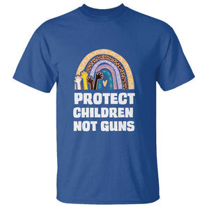 Gun Violence Awareness T Shirt Protect Children Not Guns In June We Wear Orange Day End Gun Violence Rainbow TS02 Royal Blue Print Your Wear