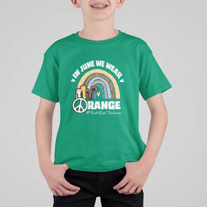 Gun Violence Awareness T Shirt For Kid In June We Wear Orange End Gun Violence Awareness Rainbow TS02 Irish Green Print Your Wear