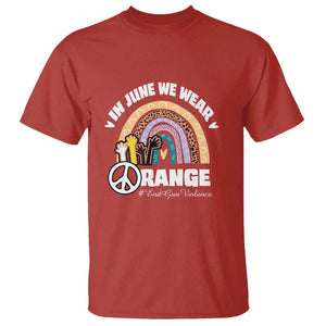 Gun Violence Awareness T Shirt In June We Wear Orange End Gun Violence Awareness Rainbow TS02 Red Print Your Wear