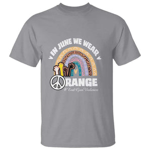 Gun Violence Awareness T Shirt In June We Wear Orange End Gun Violence Awareness Rainbow TS02 Sport Gray Print Your Wear