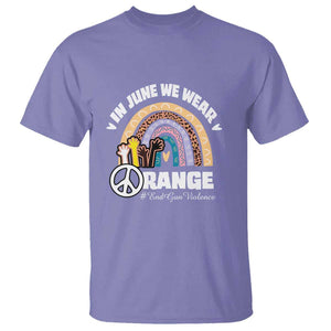 Gun Violence Awareness T Shirt In June We Wear Orange End Gun Violence Awareness Rainbow TS02 Violet Print Your Wear