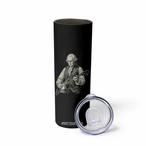 George Washington Rock Star Portrait Skinny Tumbler Funny Electric Guitar Player Founding Father Patriotic Graphic TS02 Print Your Wear